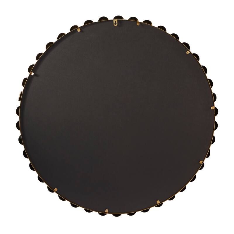 CosmoLiving by Cosmopolitan Metal Wall Mirror with Beaded Detailing