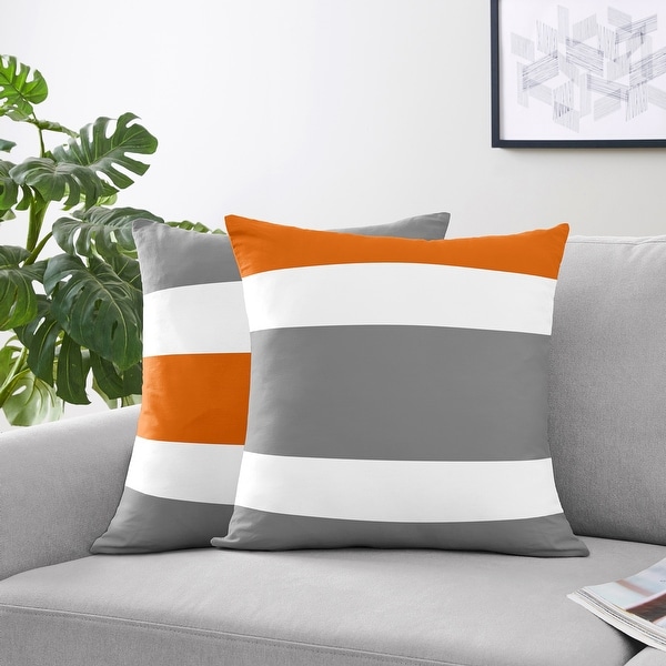 Sweet Jojo Designs Grey And Orange Stripe Collection 40 OFF