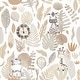 preview thumbnail 2 of 3, Galerie Wallcoverings Little Explorers 2 Savannah Jungle Non-woven Matte Wallpaper Roll 33 feet x 21 inches - Grey