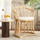 preview thumbnail 2 of 9, SAFAVIEH Bates Rattan Accent Chair - 25"W x 22"D x 31"H
