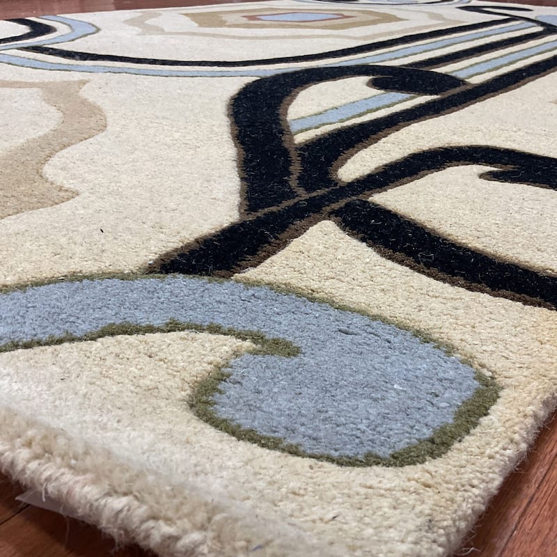 HERAT ORIENTAL Handmade 5x8 Tibetan Wool Rug - 5' x 8'