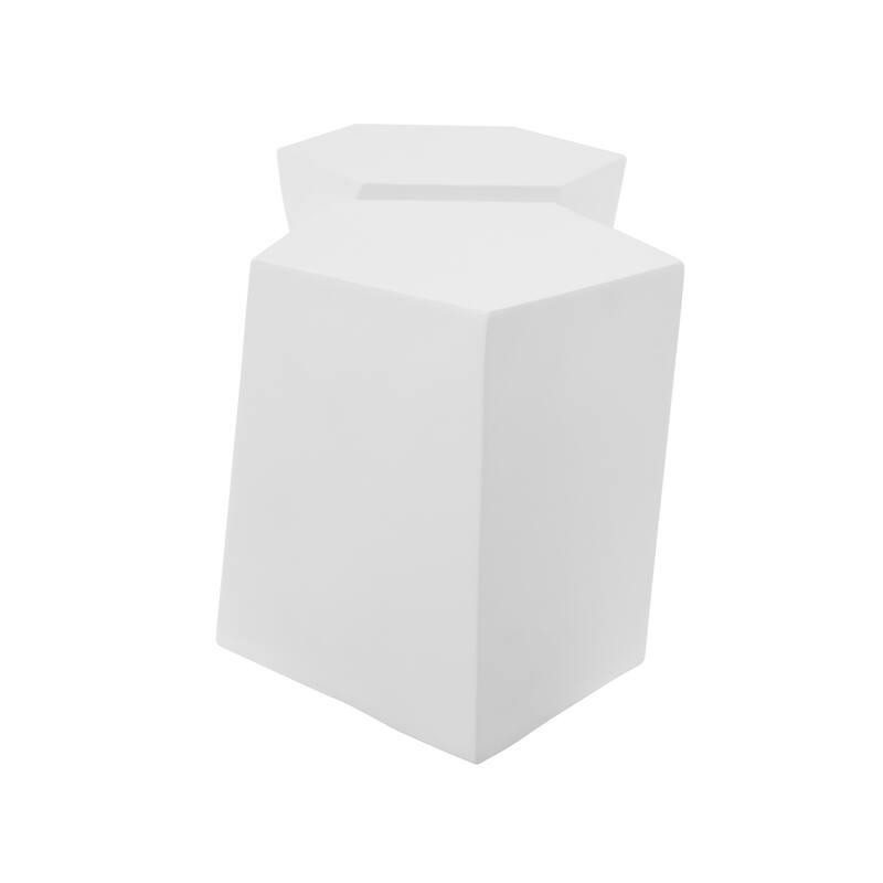 White Coffee Table Set End Table Side Table for Living Room, Decorative Table Nesting Table Accent Table