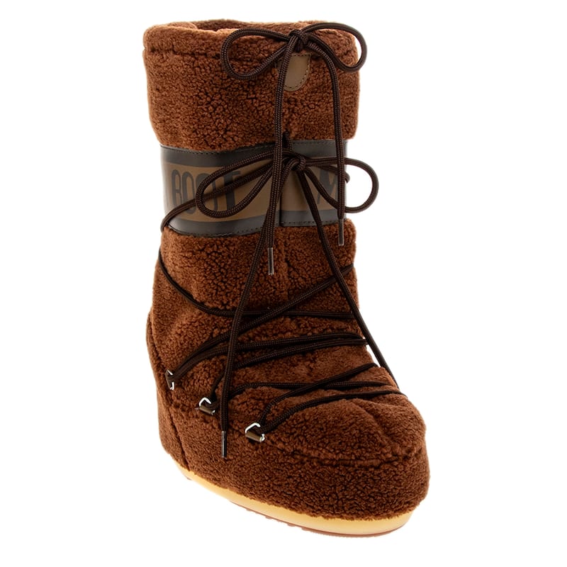 Moon Boot Icon Fleece Boots - Brown - EU 33/35