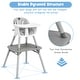 preview thumbnail 39 of 42, Babyjoy 4 in 1 Baby High Chair Convertible Toddler Table Chair Set - See Details