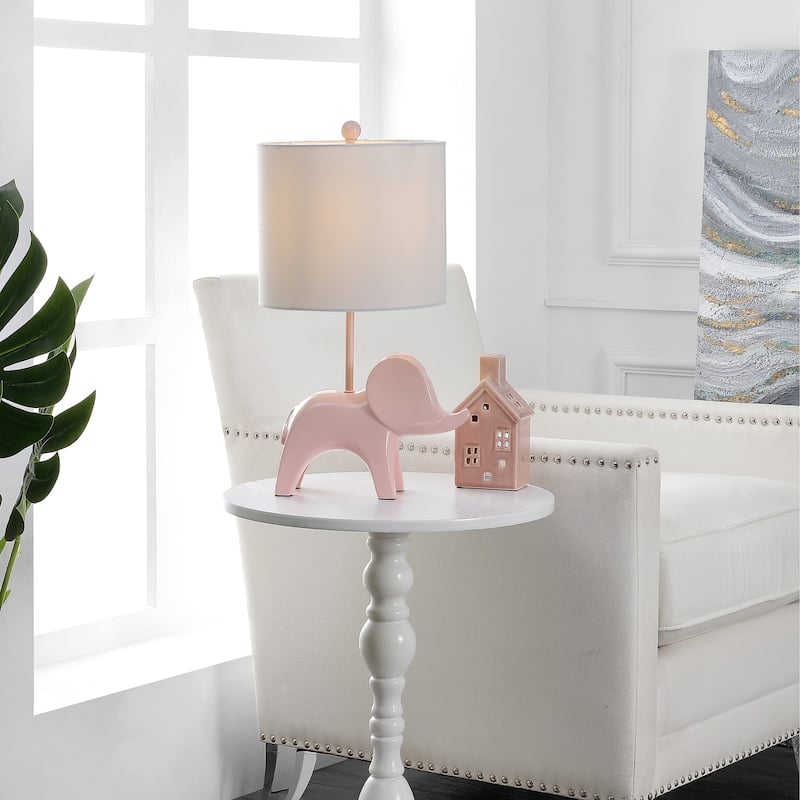 SAFAVIEH Kids Lighting Jonna 20" Elephant Lamp - 11.5"x10"x20" - 12"Wx10"Dx20"H