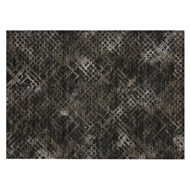 Machine Washable Indoor/ Outdoor Chantille Vintage Trellis Rug