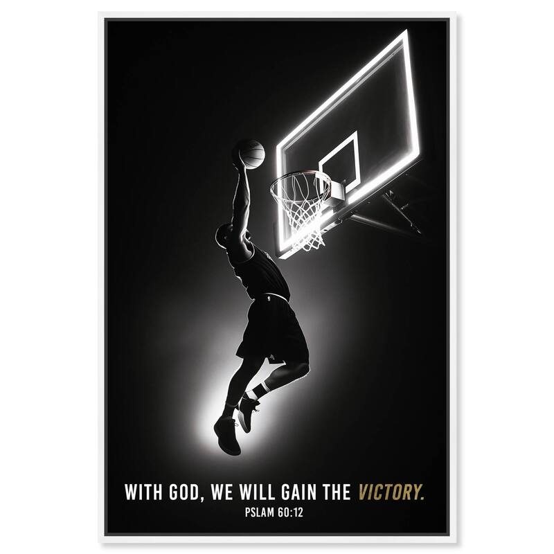 We Will Gain the Victory Canvas by Art Remedy - 20" x 30" - White