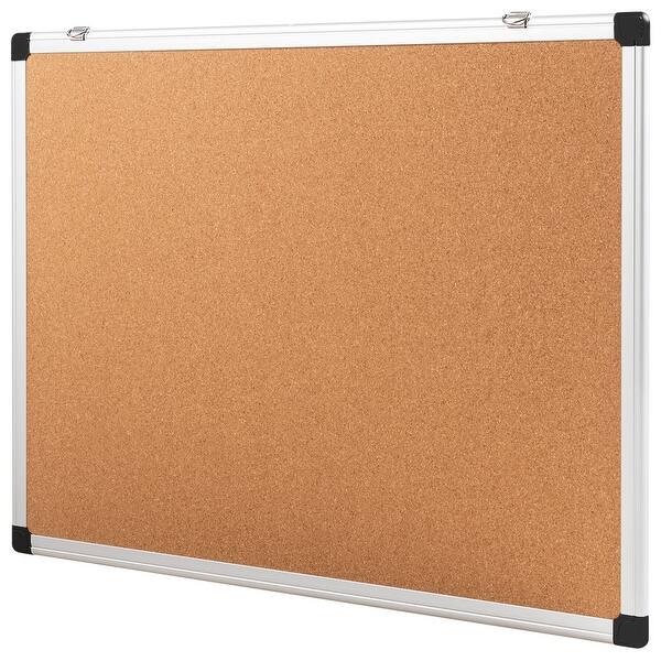 3 Pack Cork Bulletin Board 24" x 18" Wall Mounted Notice Board w/Aluminium Frame 3 Pack Cork Bulletin Board 24" x 18" Wall Mounted Notice Board w/Aluminium Frame