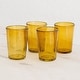 Handmade Icy Amber glass juice glasses (Guatemala) - Bed Bath & Beyond ...