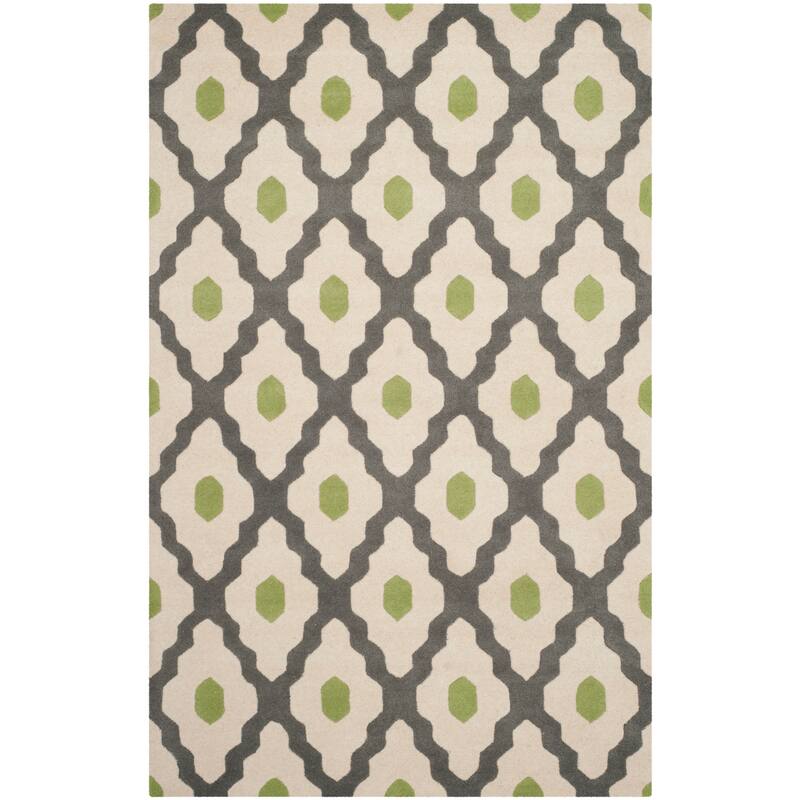 SAFAVIEH Handmade Chatham Sutapa Modern Moroccan Wool Rug