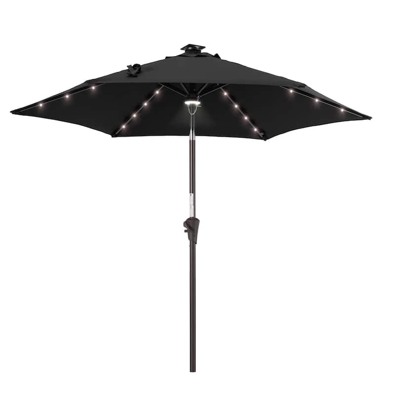 Outdoor Patio Umbrella with Metal Frame for Modern Patio Living - Grey - 10' x 10'