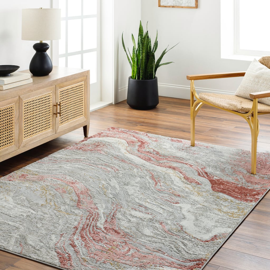 Livabliss San Fran Abstract Swirl Area Rug