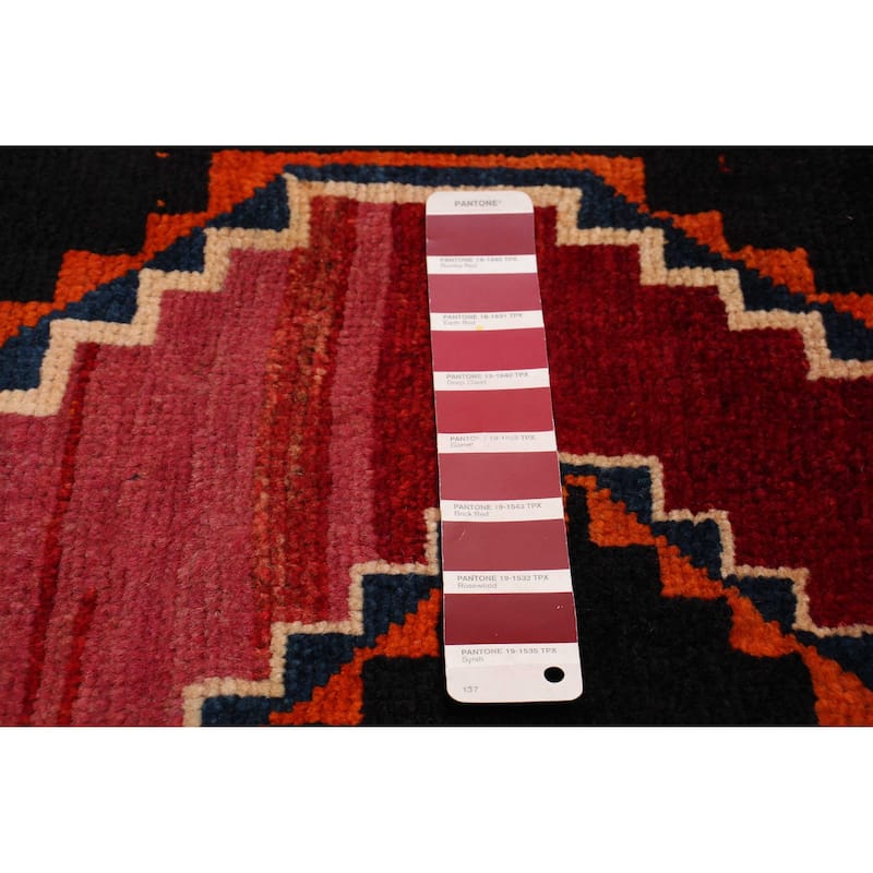 ECARPETGALLERY Hand-knotted Melis Vintage Red Wool Rug - 3'10 x 9'2