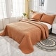 preview thumbnail 14 of 106, MarCielo 3 Piece Cotton Oversized Bedspread Quilt Set Tmonica