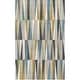 preview thumbnail 1 of 3, Livabliss Oasis Mid-Century Modern Geometric Area Rug Blue - 2' x 3'