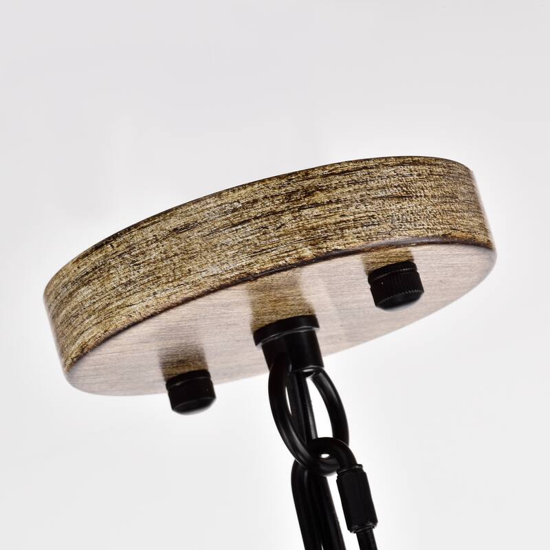 The Gray Barn Liam 48-inch Round Wagon Wheel 24-light Chandelier