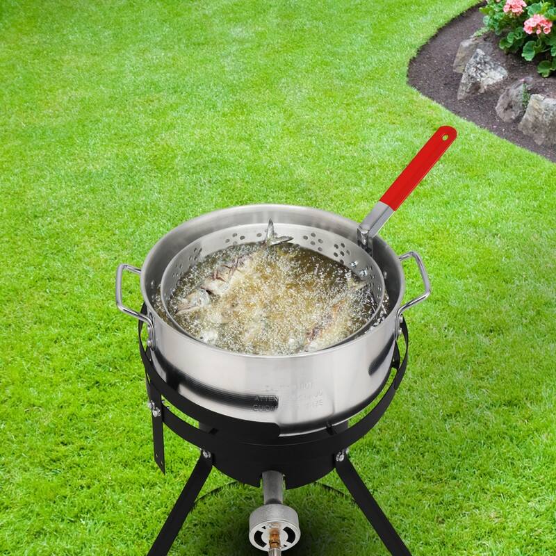 Silver Aluminum 30qt Turkey Fryer