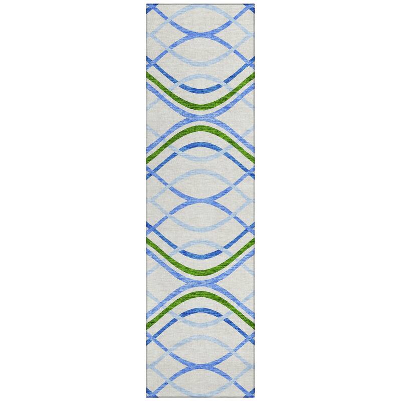 Machine Washable Indoor/ Outdoor Chantille Contemporary Deco Rug