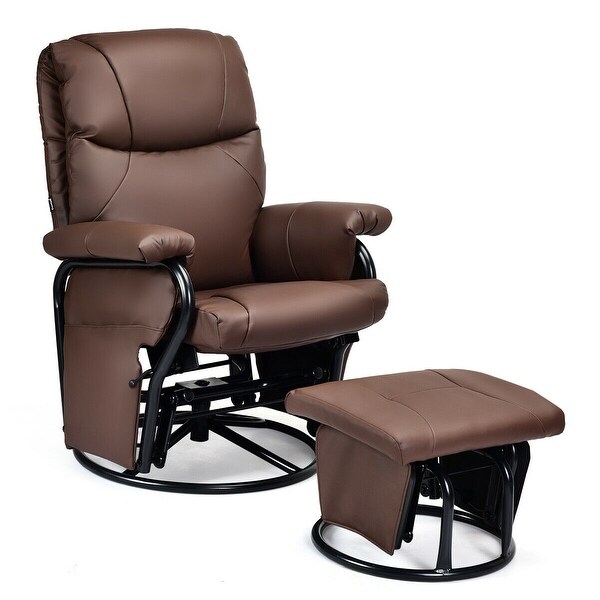 rocking recliner with ottoman