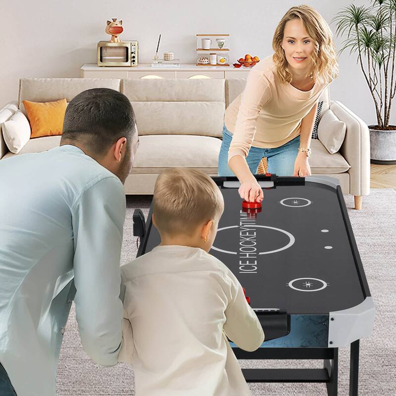 Costway Foldable Air Hockey Table for Kids & Adults with Digital LED - See Details
