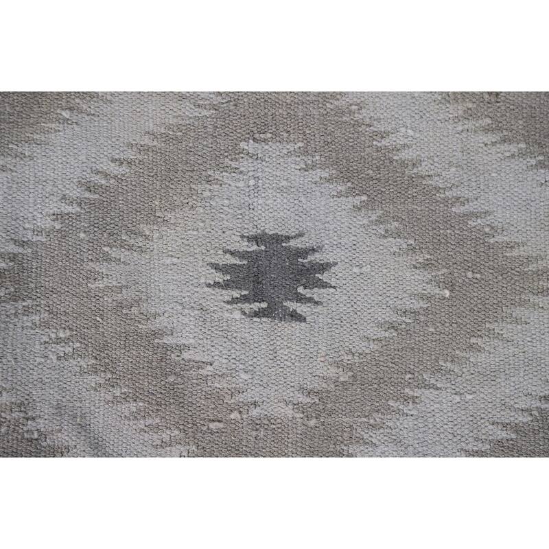 Reversible Kilim Oriental Accent Rug Flatweave Wool Carpet - 3'1"x 4'10"