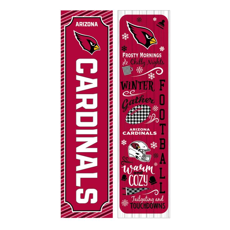 47" Double Sided Seasonal Porch Leaner, Arizona Cardinals - 47" x 11.25"