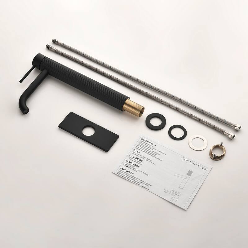 11.8"H Solid Brass Single-handle Bathroom Sink Faucet