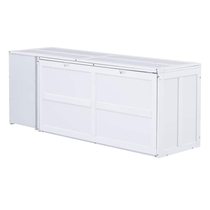 Queen Size Murphy Bed with Rotable Desk
