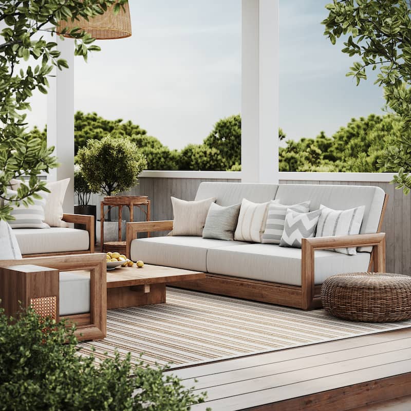 Frenshe Interiors Hermine Striped Indoor/Outdoor Area Rug