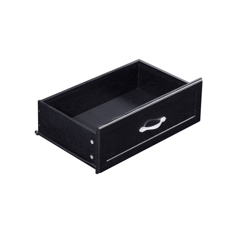 Modern Drawer Dresser Clothes Organizer with 8 Drawers Metal Handles Anti-tipping Device, for Living Room Bedroom Hallway, White