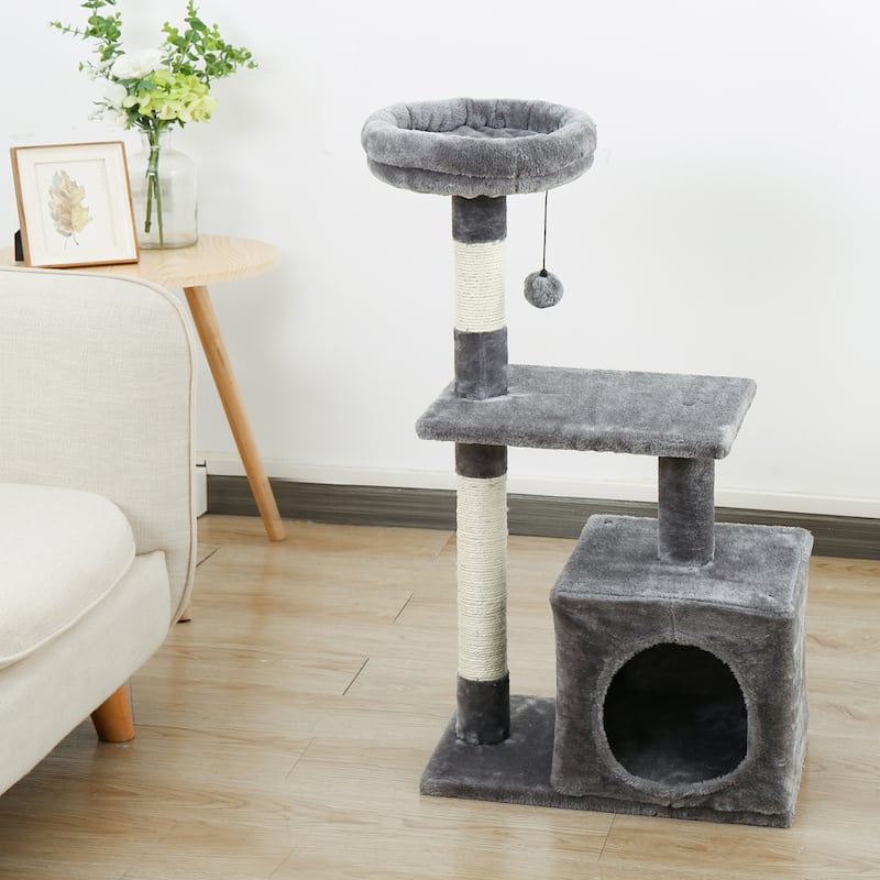 Pet Cat Tree Condo House Scratcher Scratching Post Climbing Tree Toys