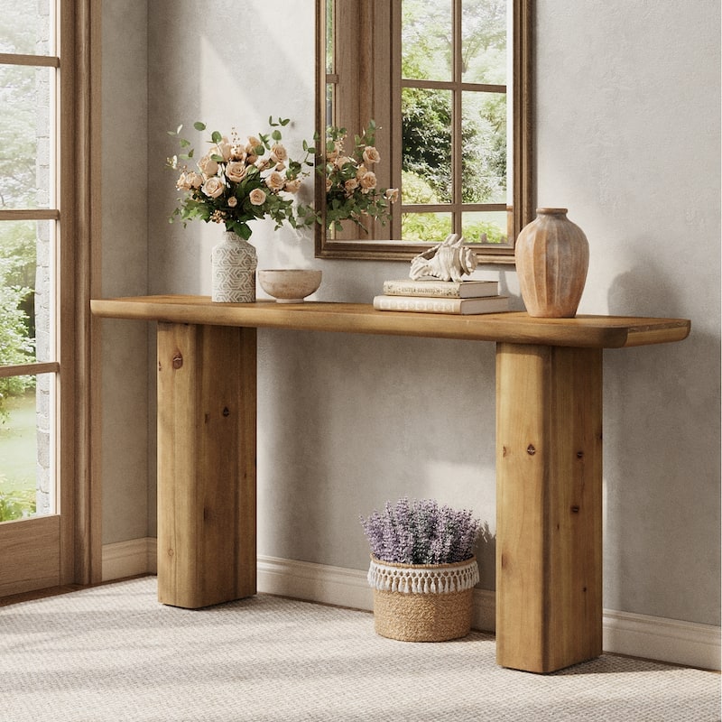 Farmhouse Solid Wood Console Table