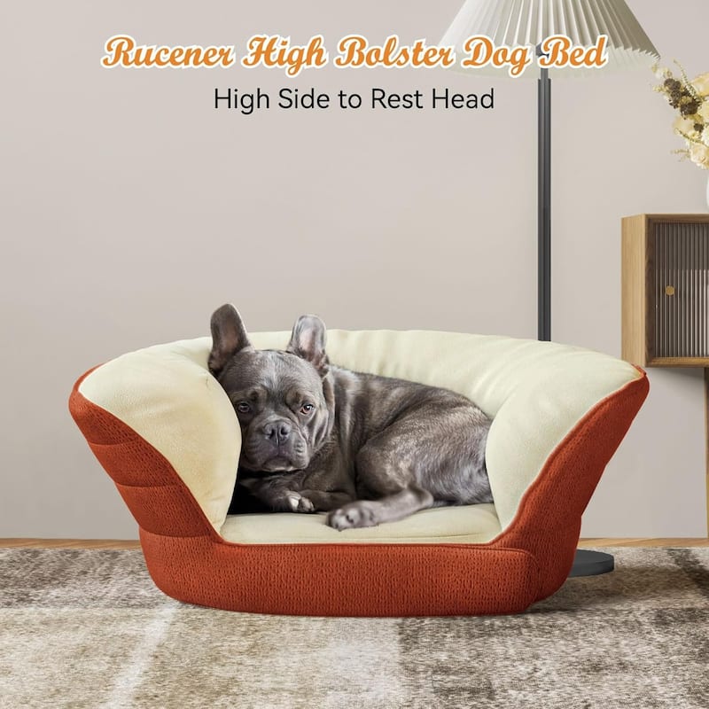 WOWMAX High Sides Deep Sleep Calming Dog Bed for Small Dogs