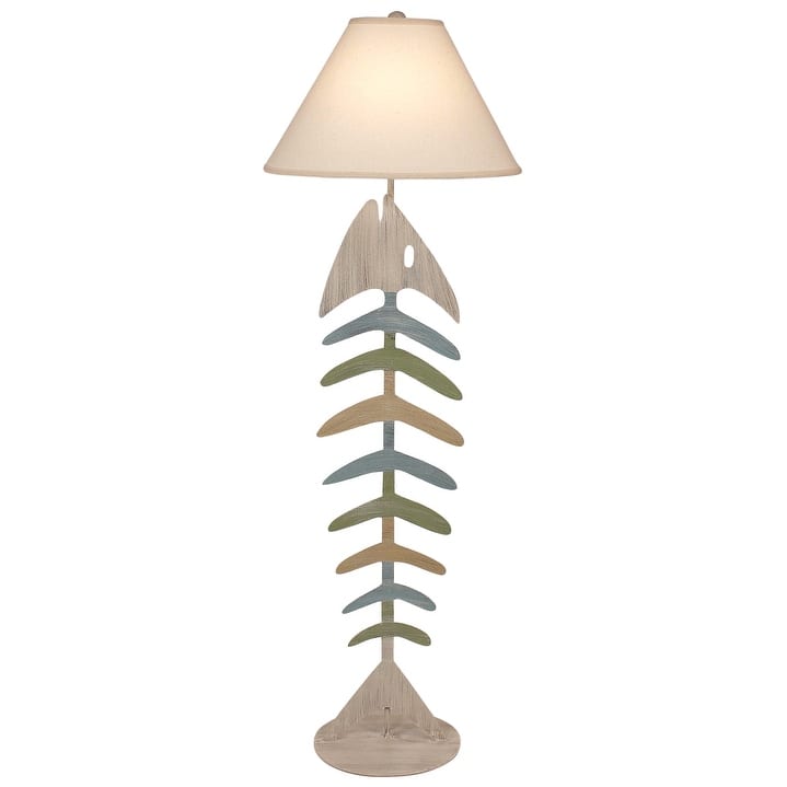 Coastal Bonefish Floor Lamp - Cottage and Summer