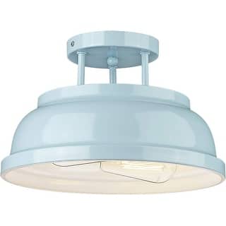 2 light modern semi flush mount close to ceiling light blue ceiling lighting