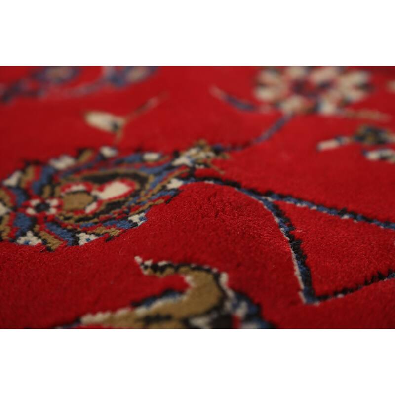 Red Medallion Tabriz Turkish Area Rug Machine Made Carpet - 9'7"x 13'0"