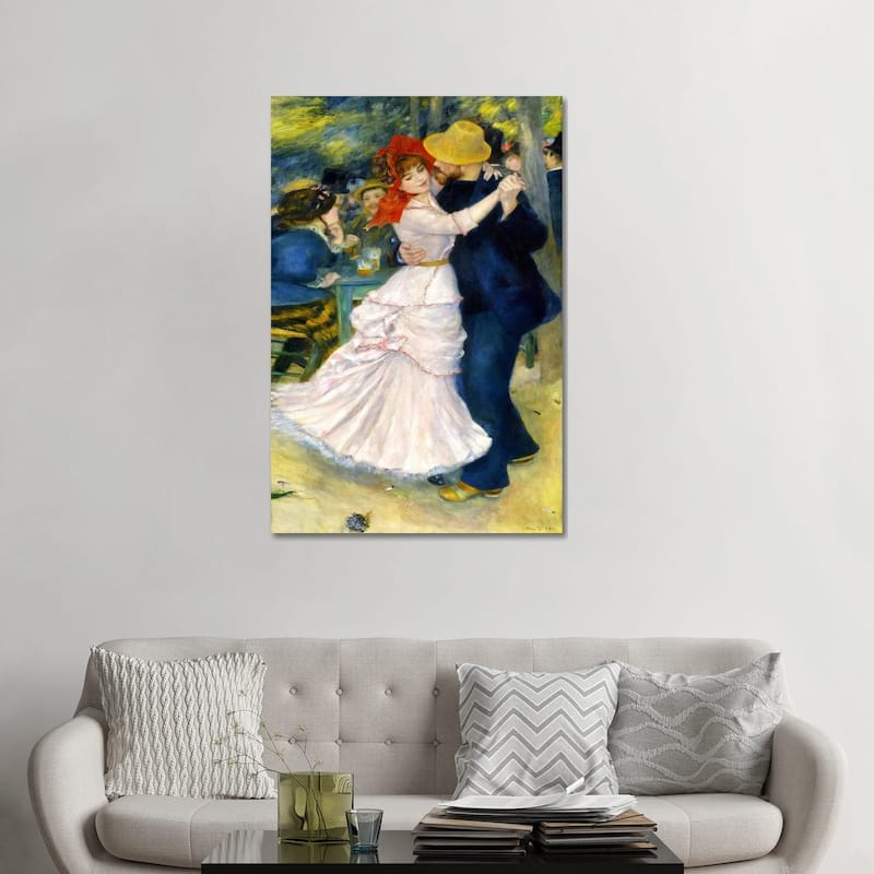 iCanvas "Dance at Bougival" by Pierre-Auguste Renoir Canvas Print - 48x32x1.5