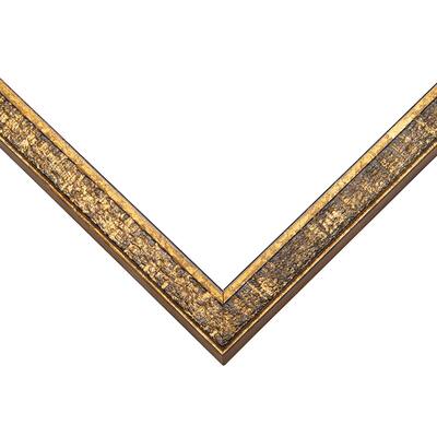 8x46 Frame Gold Kingsley Distressed Solid Wood Picture Frame Width