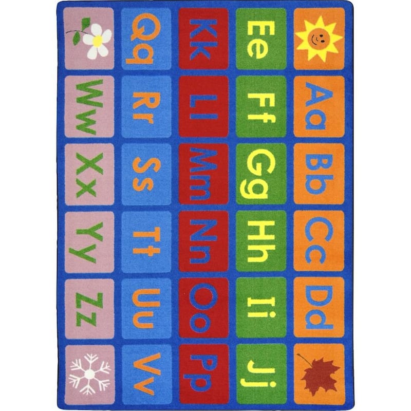 Any Day Alphabet Area Rug