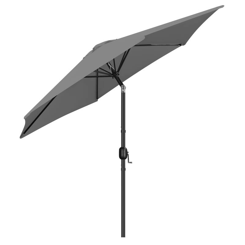 Yaheetech 9ft Patio Umbrella 8 Ribs with Push Button Tilt and Crank