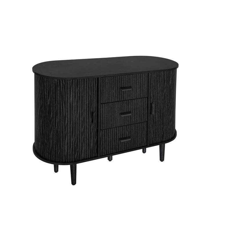 Accent Cabinet with Smoothly Sliding Tambour Doors