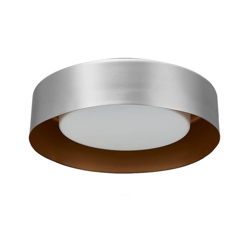White And Gold Modern Ceiling Light 16 inch - 16"