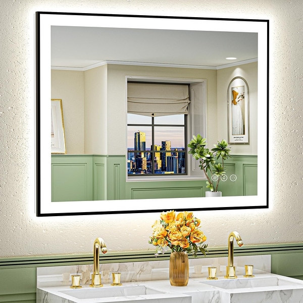 Large lighted mirrors for bathrooms cheap
