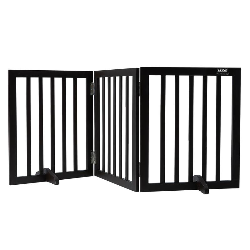 VEVOR Free Standing Dog Gate,Freestanding Pet Gate,for Wide and Narrow Passageways -  24" H x 60"
