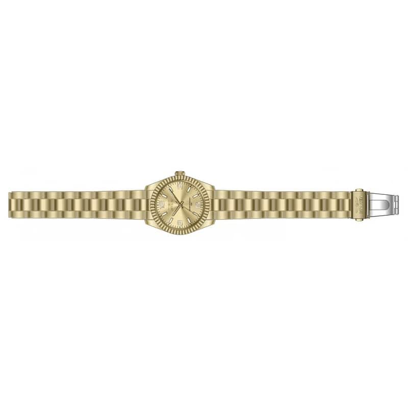 Invicta Women's 47475 Specialty Quartz 3 Hand Gold Dial Watch