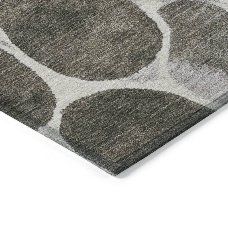 HomeRoots Geometric Transitional Rectangle Outdoor Rug