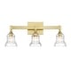 preview thumbnail 1 of 8, Crystorama Lighting Group GRG-1043 Gregory 3 Light 24" Wide Vanity Aged Brass