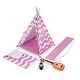preview thumbnail 8 of 9, Badger Basket Camping Adventures Doll Tent Set with Accessories - 20" x 20" x 28"