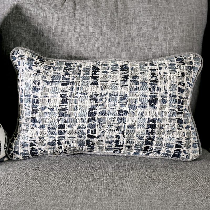 Qvareli Transitional Grey Fabric 2-Piece Living Room Set by Furniture of America