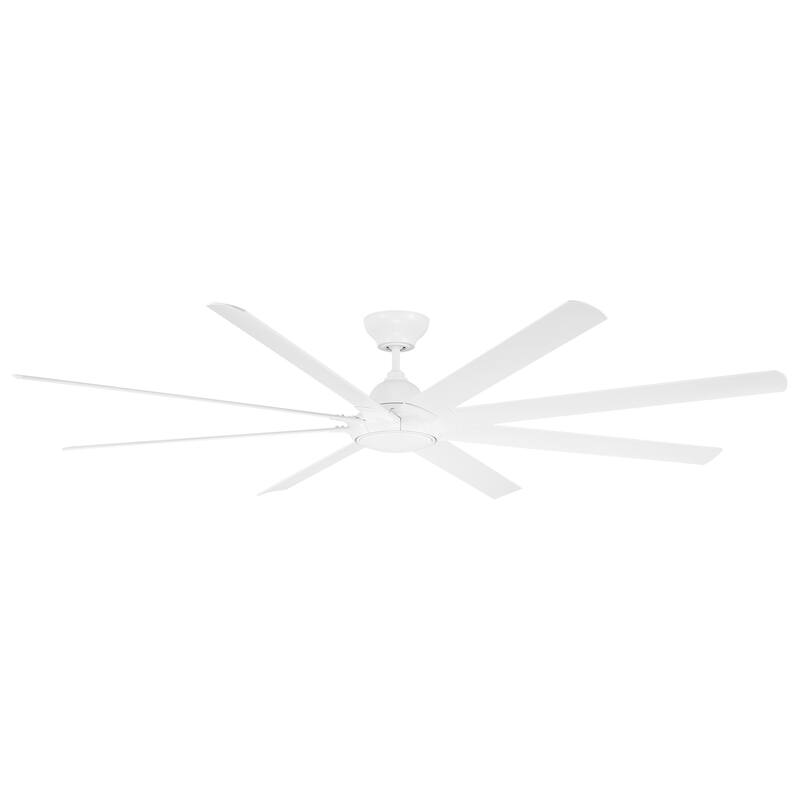 Hydra 96 Inch Eight Blade Indoor / Outdoor Smart Ceiling Fan with Six Speed DC Motor and LED Light.